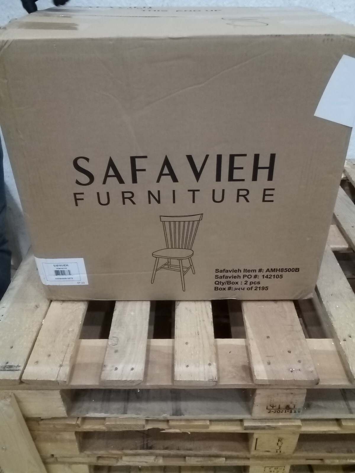 Safavieh PARKER SPINDEL SIDE CHAIR, Reduced Price 2172724346 AMH8500B
