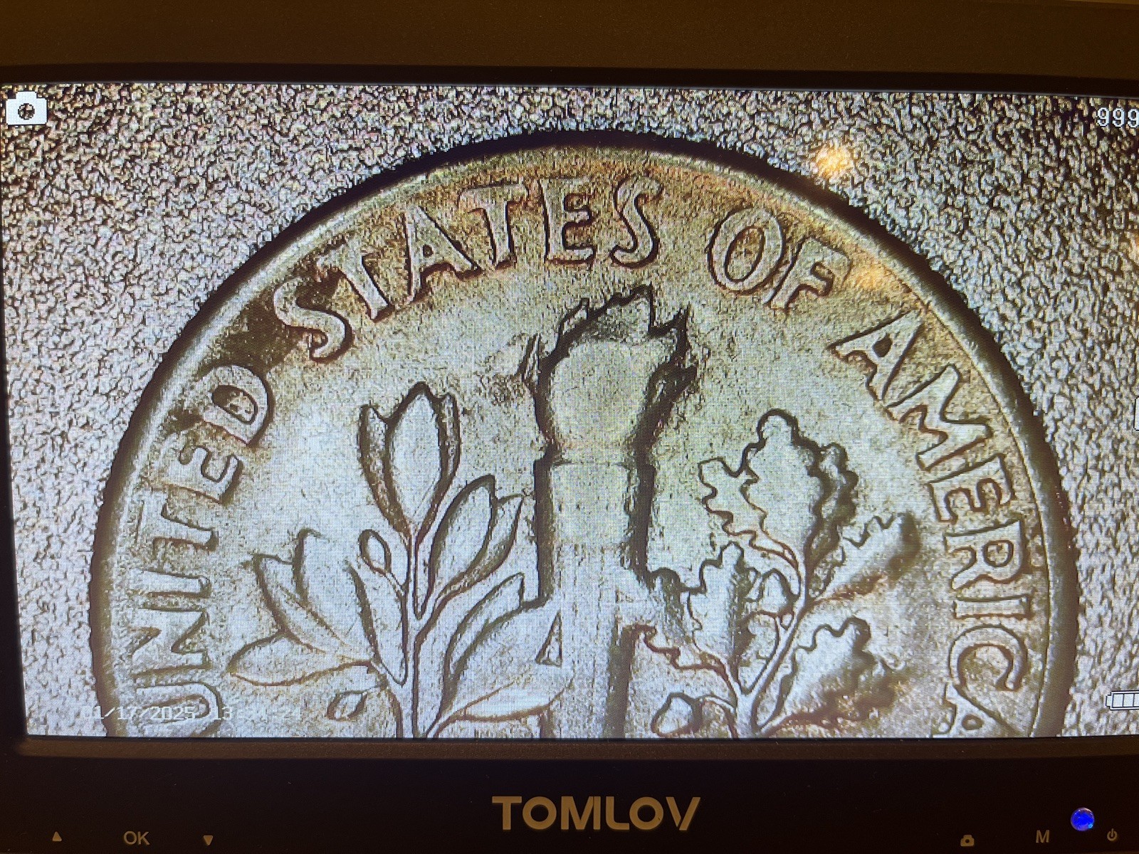 1965 Roosevelt Dime * RARE* No Mint Mark- liberty + in + we—weak strike errors