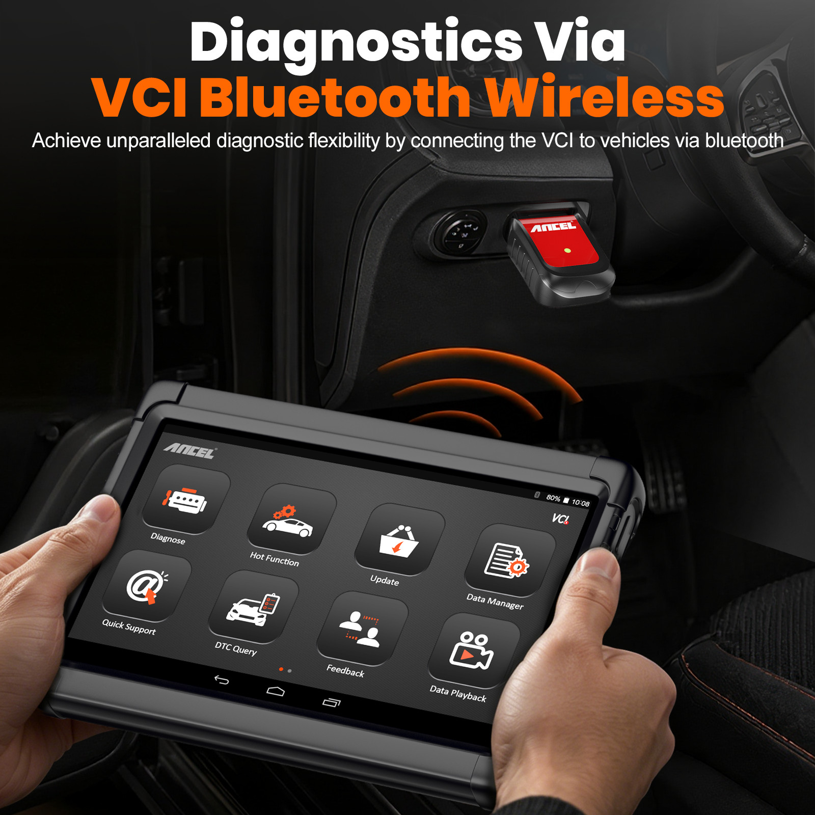ANCEL X6 Bidirectional Scan Tool OBD2 Scanner Auto Diagnostic Tool All System