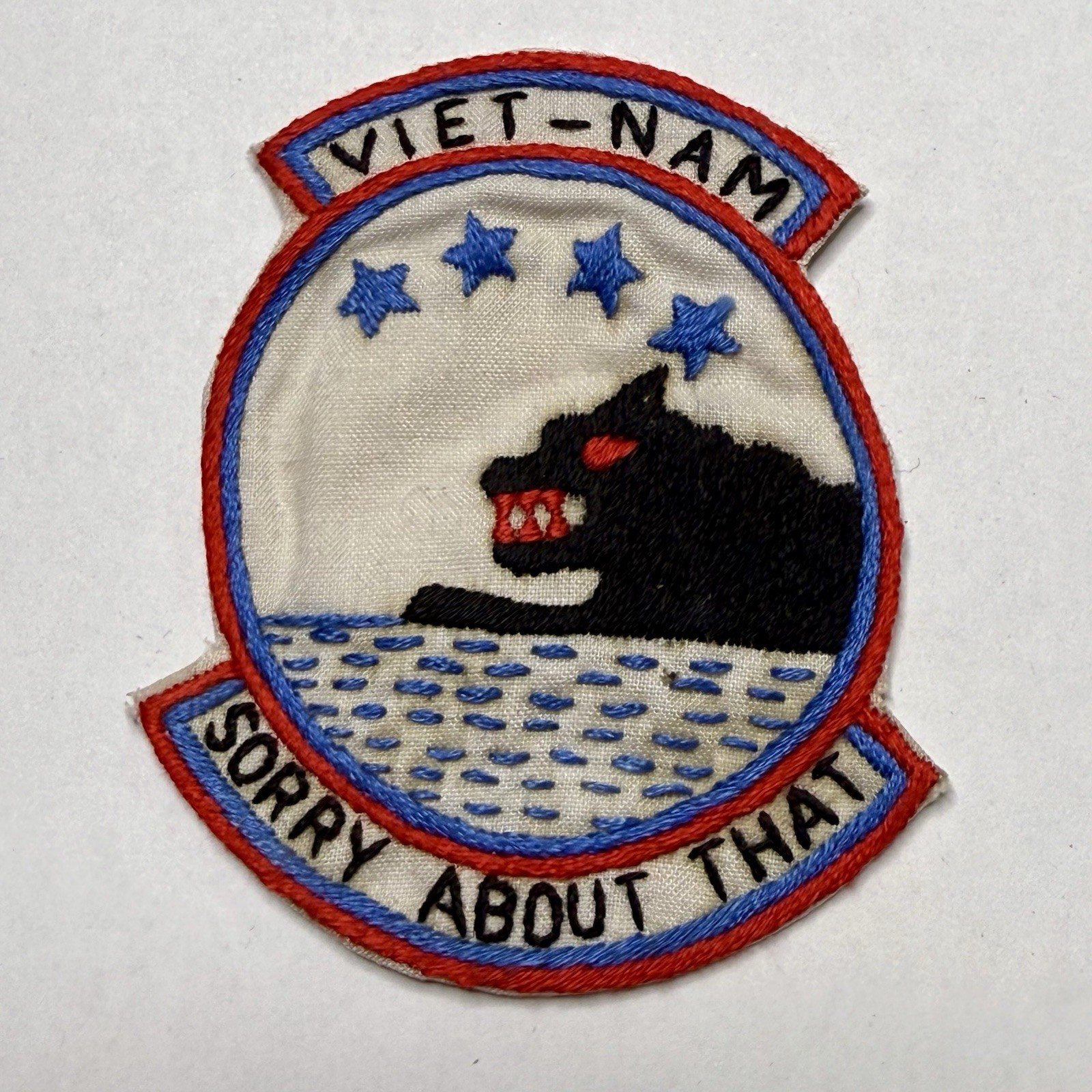 Original Vietnam War 5th Special Forces Airborne Patch Theatre Made