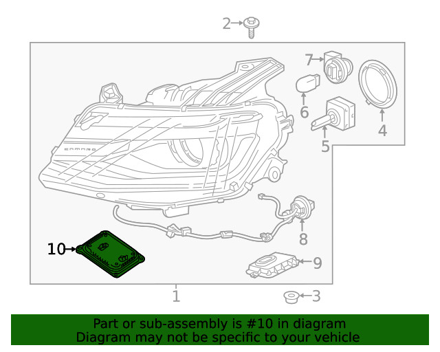 Genuine GM Head Lamp Control Module 22907456