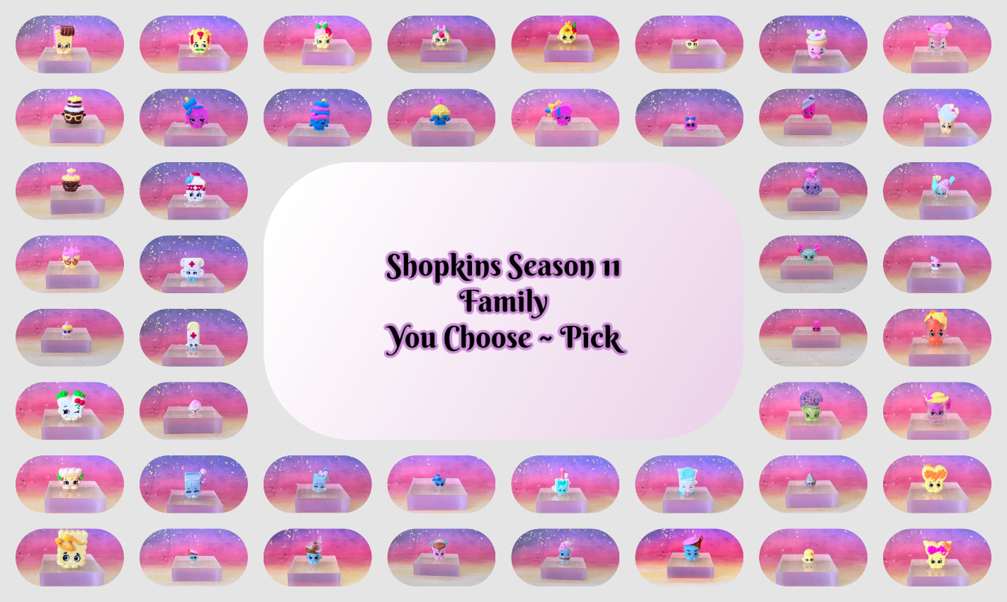 SHOPKINS Season 11 FAMILY Mini Packs ~ Common Rare Ultra Exclusive ~YOU CHOOSE~