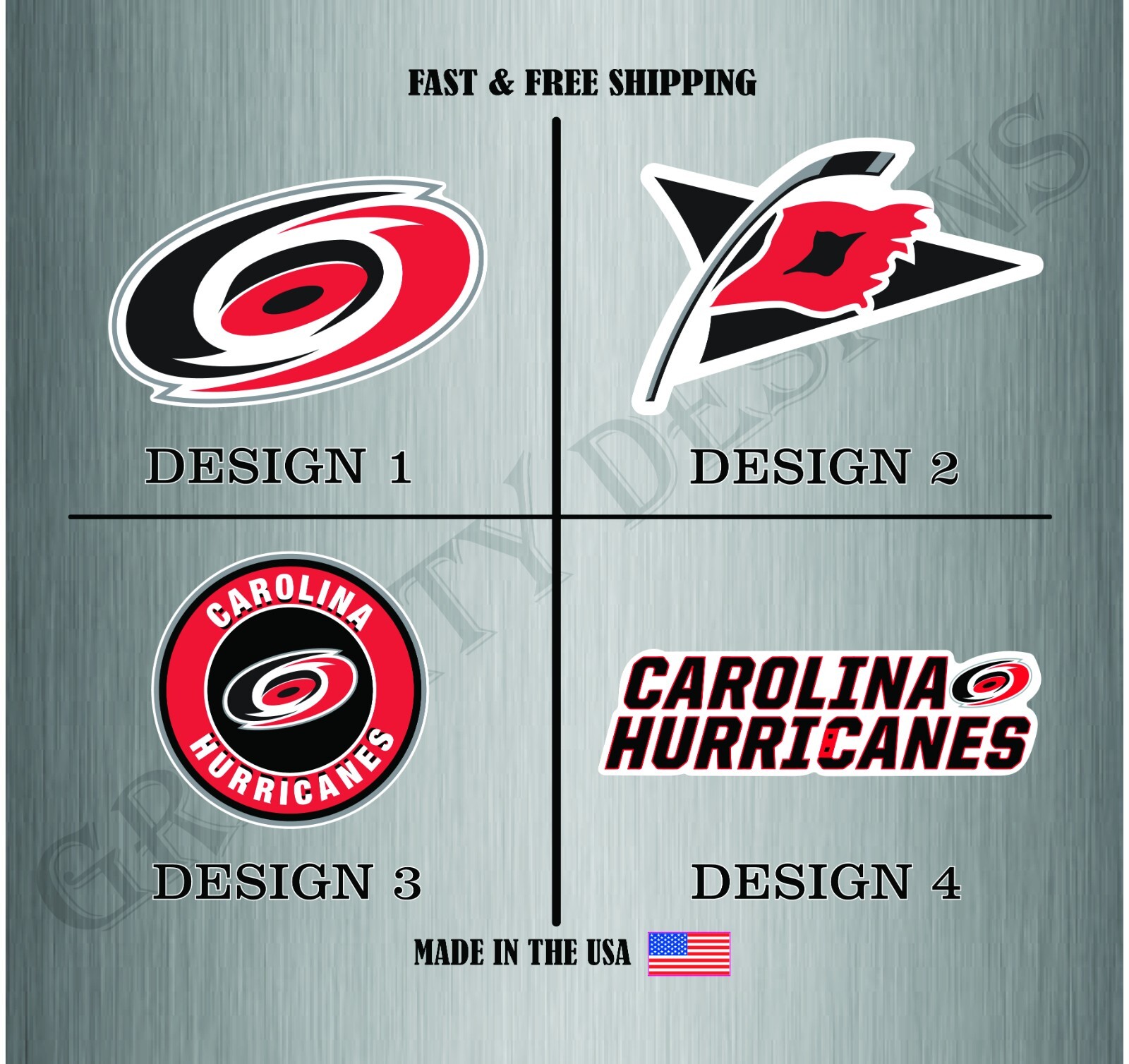 Carolina Hurricanes NHL Hockey Sticker Vinyl Decal Truck Car Bumper Water Resist