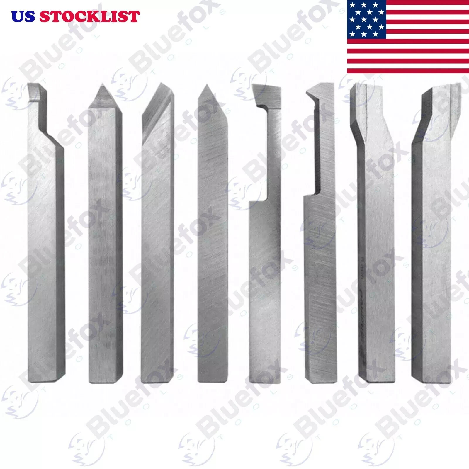 HSS LATHE FORM TOOL SET SQ SHANK 1/4" X 1/4" X 2.5" HARD M2 GRADE 6MM