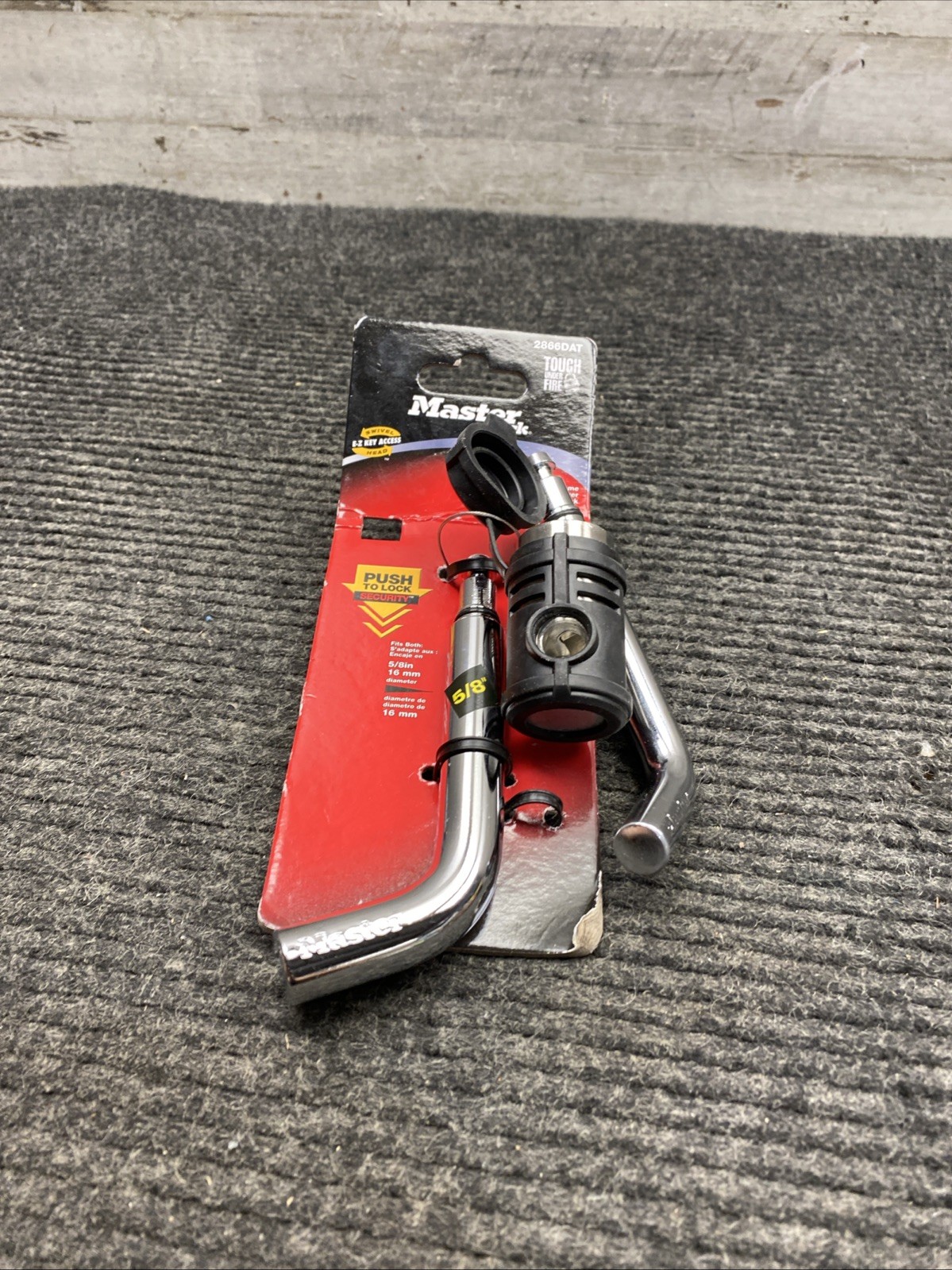 Master Lock 2866DAT Hitch Receiver Lock (½” & 5/8”) – Swivel Head ECS