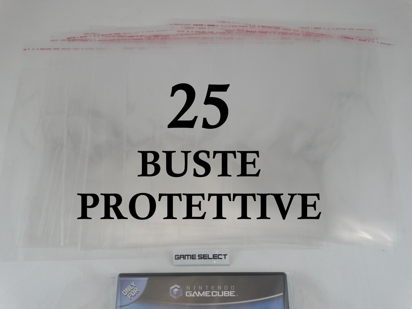 Protective Sleeves For Nintendo GameCube, Pack Of 25