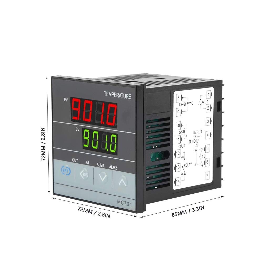 PID Temperature Controller K Type PT100 Sensor High Sensitivity Industrial