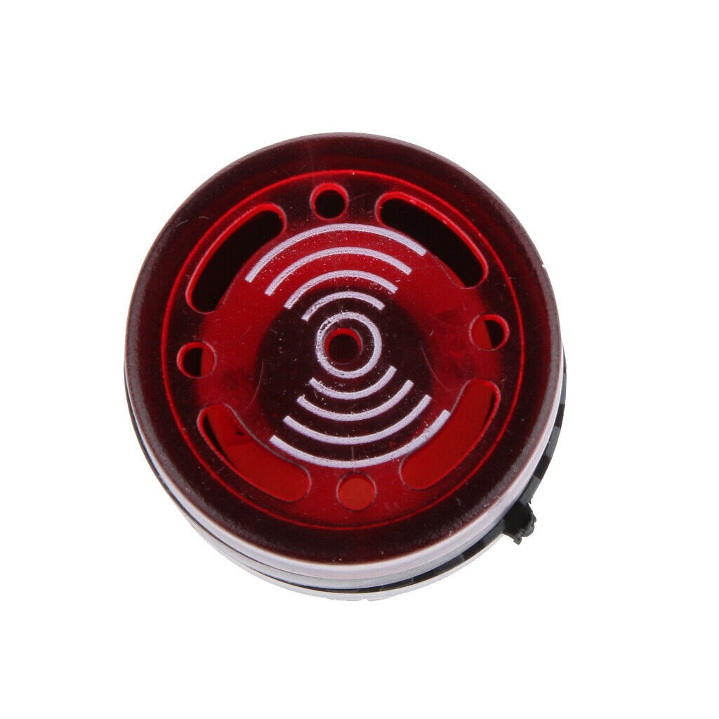 2 Pack New DC 12V Red LED Buzzer Alarm Signal Indicator Flash Light Panel Mount