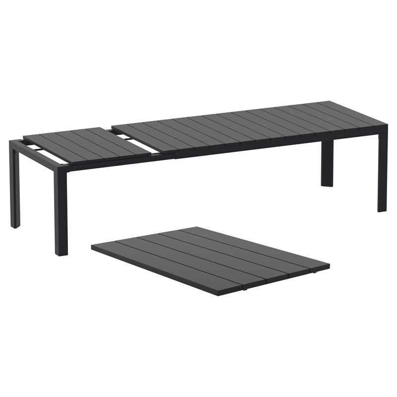 Compamia Atlantic XL 83-110 inch Extendable Dining Table in Black finish