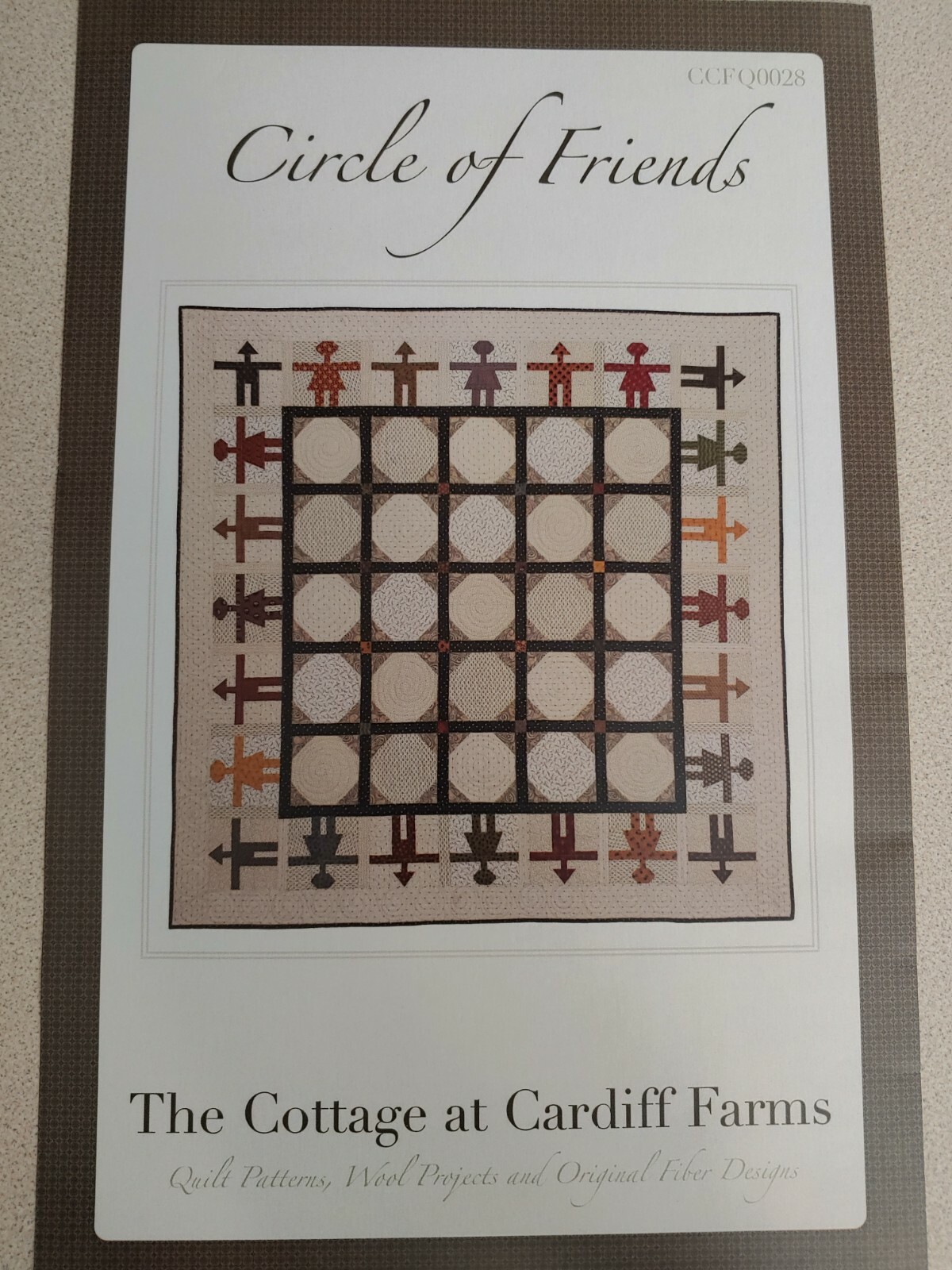 Cottage at Cardiff Farms Pieced Quilt Pattern Circle of Friends CCFQ0028 54"