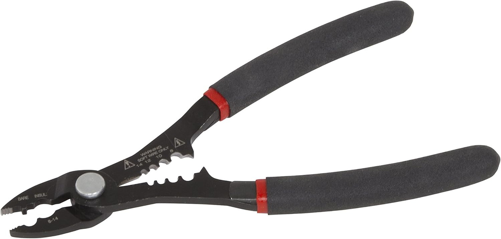 Lisle 68280 Compact Multi Function Wire Stripper, 8 14 Gauge