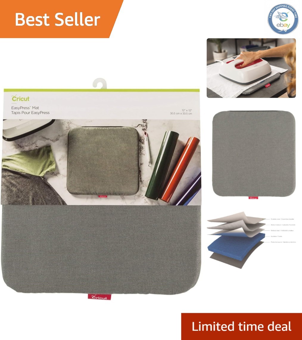 Durable 12" x 12" Bamboo Heat Press Mat with Moisture Protection