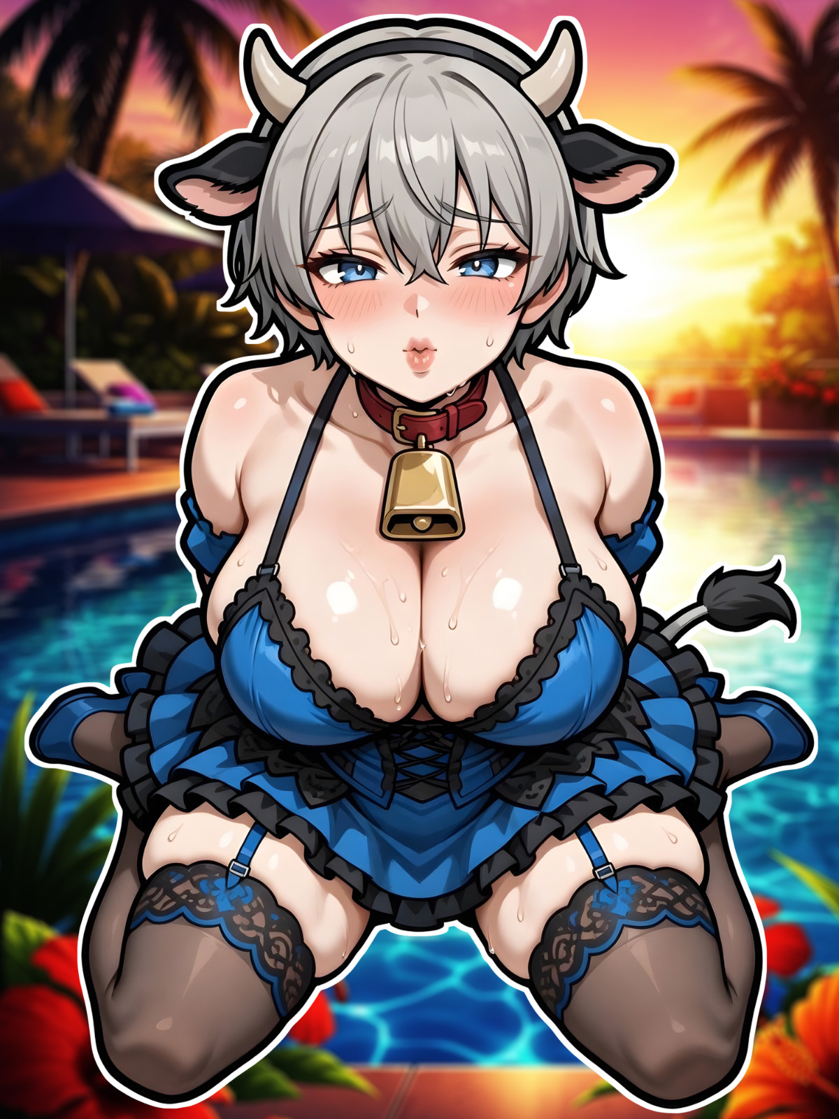 Anime Waifu Uzaki-chan Wants to Hang Out! Hana Uzaki 6" Vinyl Sticker