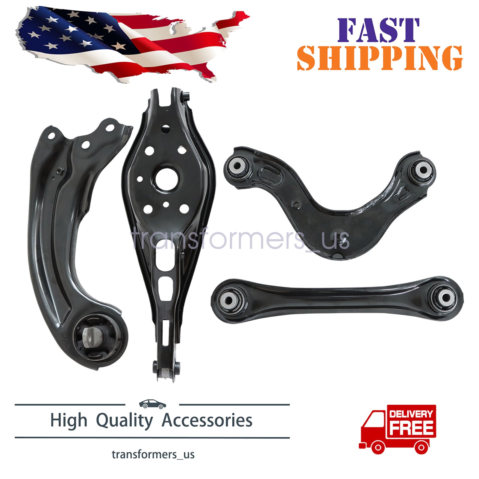 52360-T20-A00 For 2022-24 Honda Civic Rear Right Upper & Lower Control Arm 4X