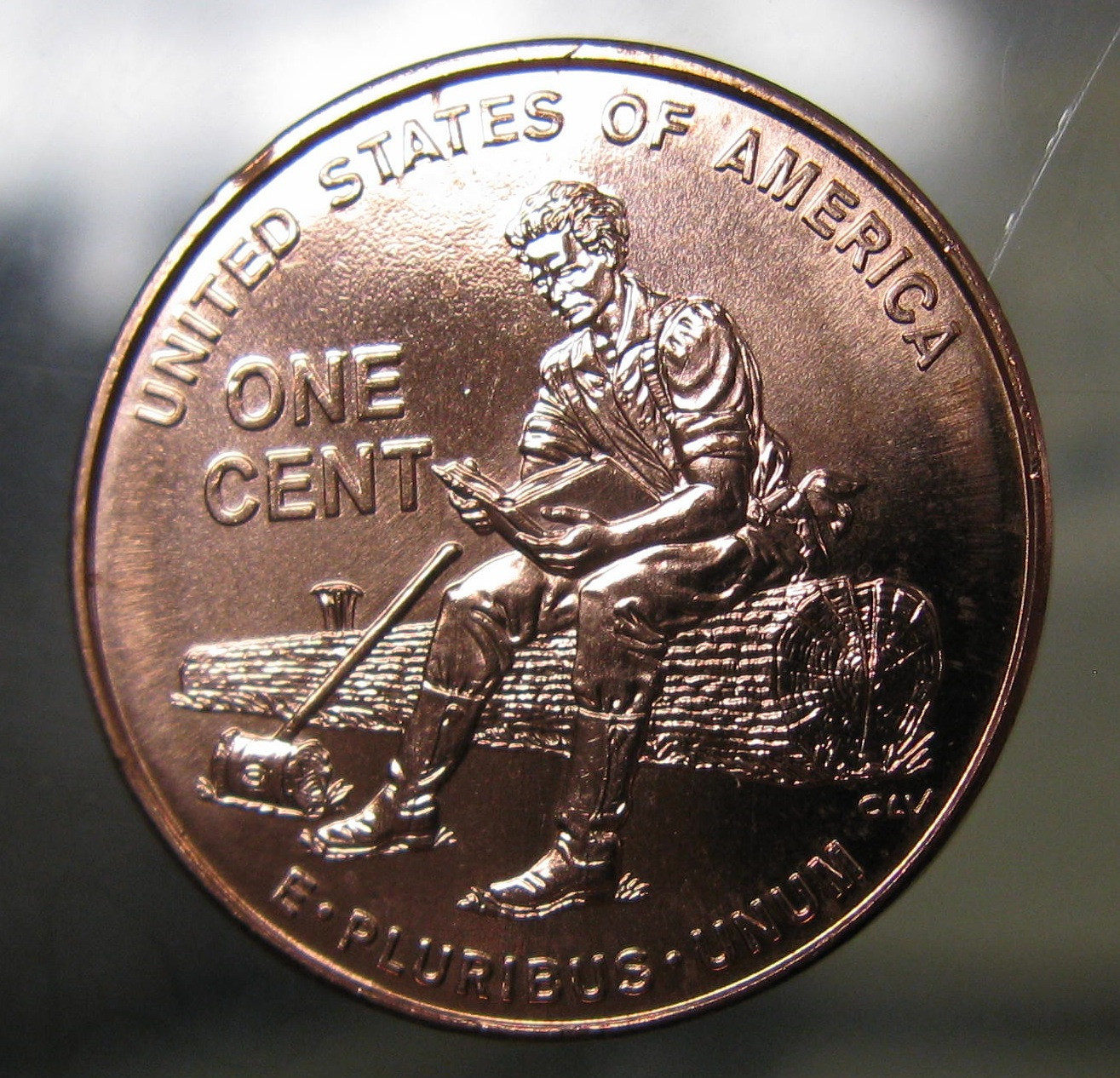 2009 Lincoln Bicentennial Formative Doubled Die Reverse Extra Index Finger BU