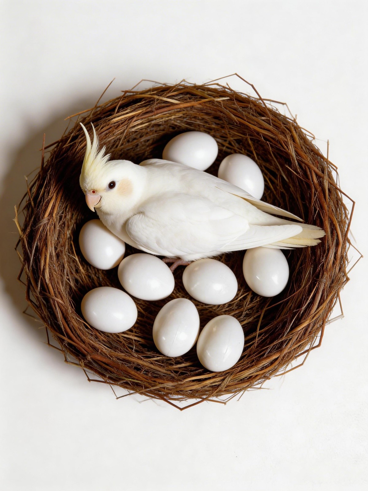 10 Pack Small Plastic Parrot Eggs - 1.03 Inch Fake Bird Eggs for Training, Ne...