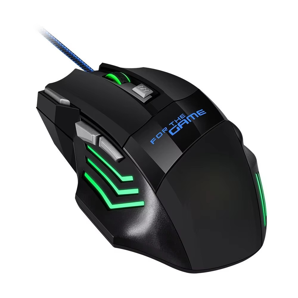 RGB Wired Gaming Mouse 7 Button 5500 DPI Ergonomic USB Optical Mouse for PC