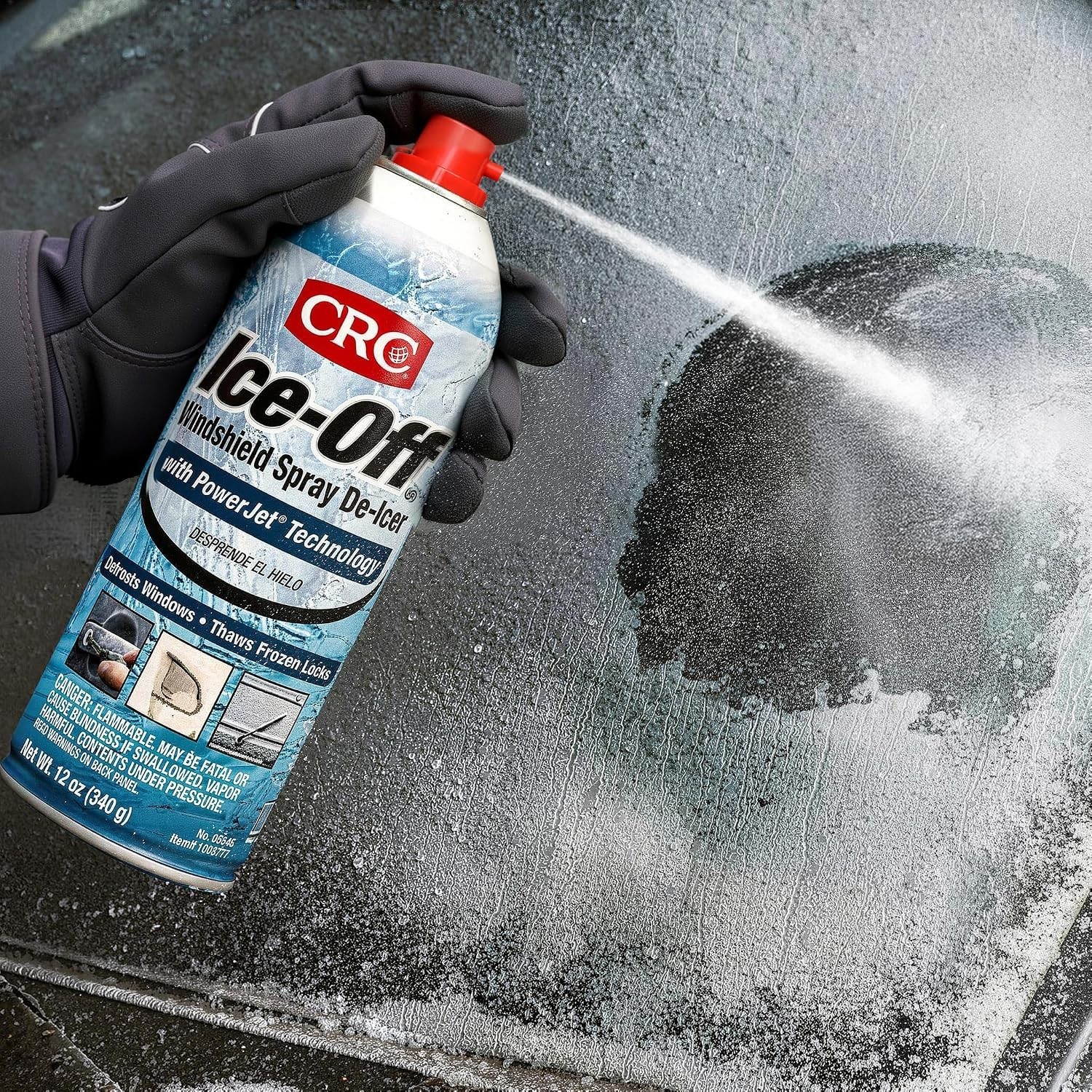 Ice-Off Windshield Spray De-Icer, 12 oz (12 Pack)