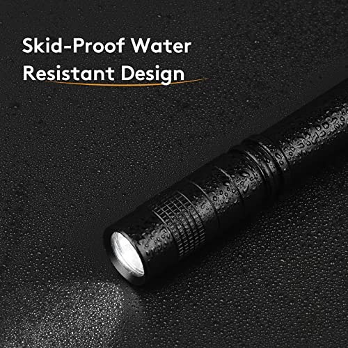 Flashlight, 2 PCS Mini Pen LED Lights - High Lumens - Pocket Size - Removable