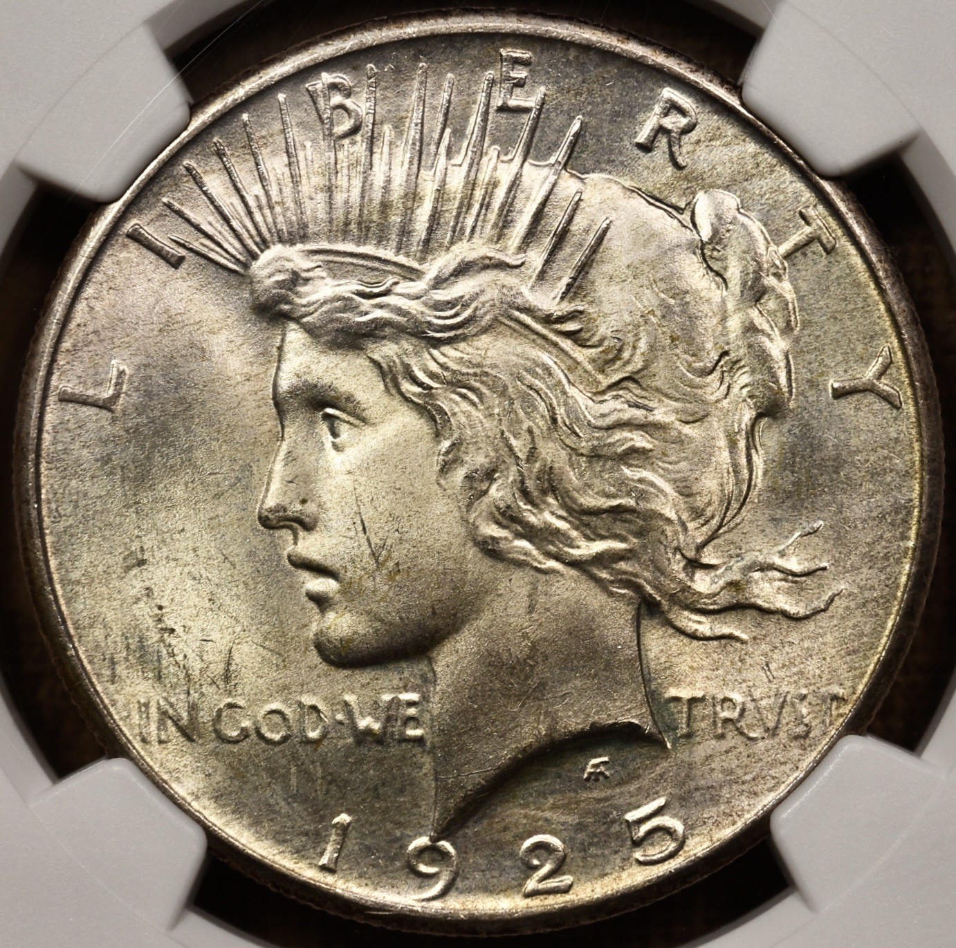 1925 Peace dollar, NGC MS66, truly fresh, totally original! DKRC
