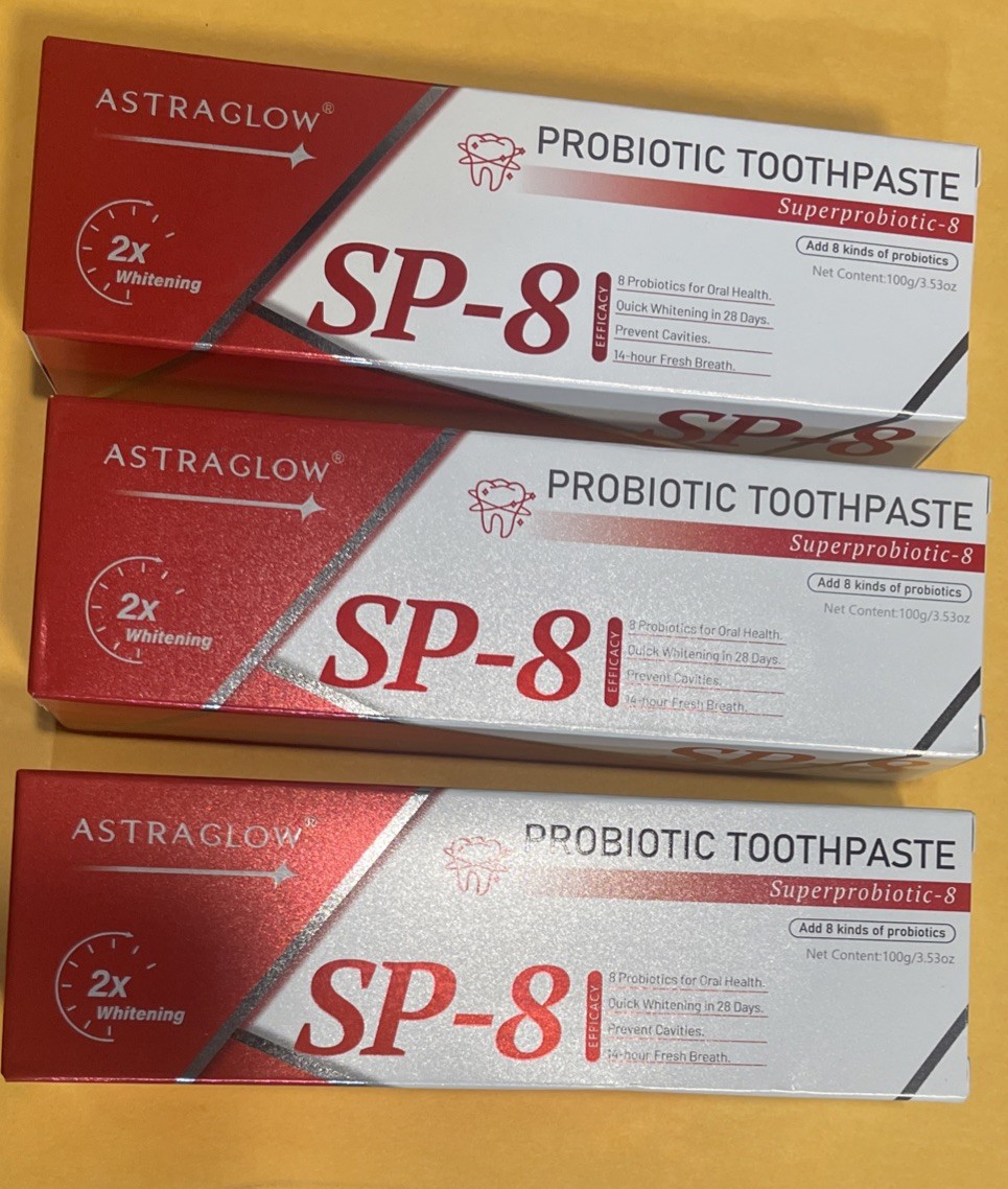 Sp-8  Probiotic  Toothpaste & Whitening 3 Packs 03/2028