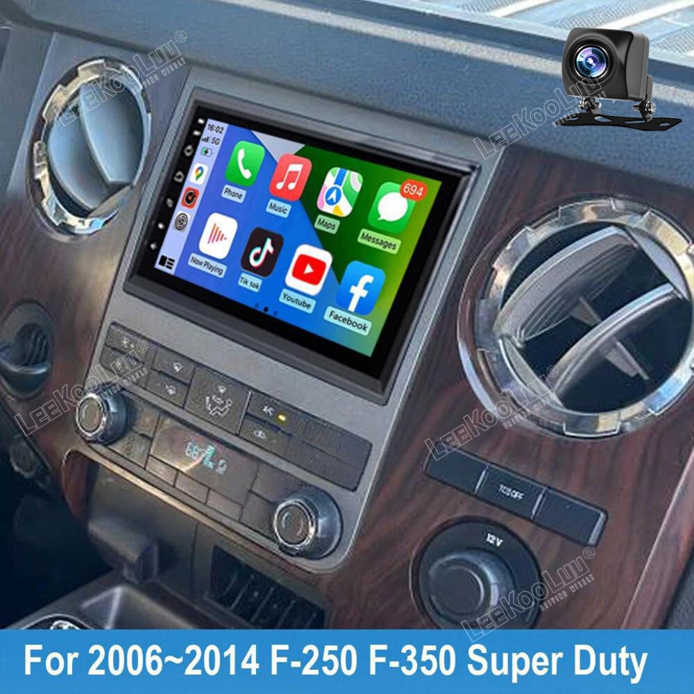 7'' For Ford F250/F-350 Super Duty 2006-2014 CarPlay Android Stereo Radio +Cam