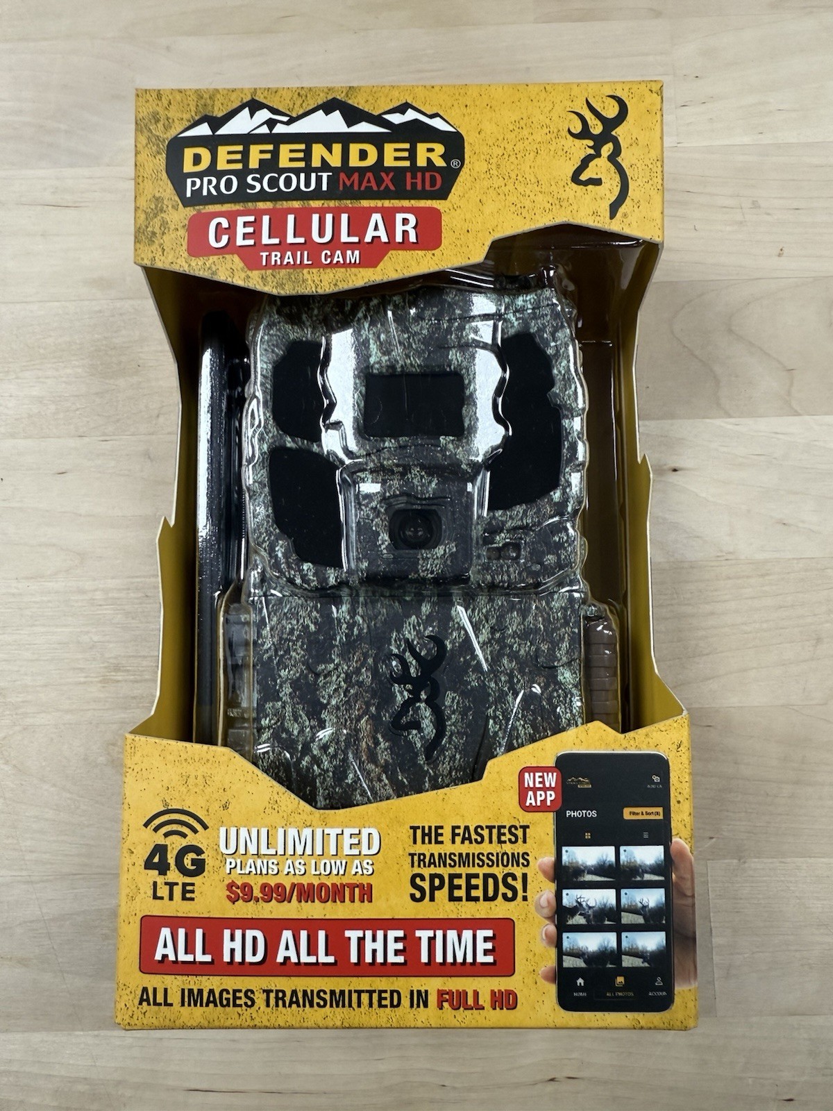 Browning Trail Camera Defender Pro Scout Max HD Cellular Trail Camera NEW SEALED