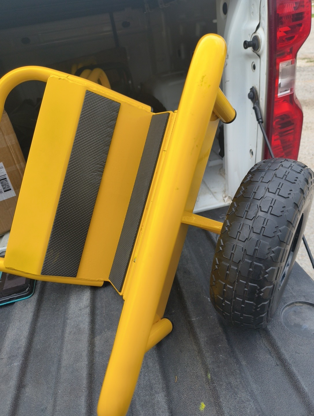Heavy Duty Panel Dolly Slab Dolly Cart w/ Handle & 10" Peneumatic Tires Wheels