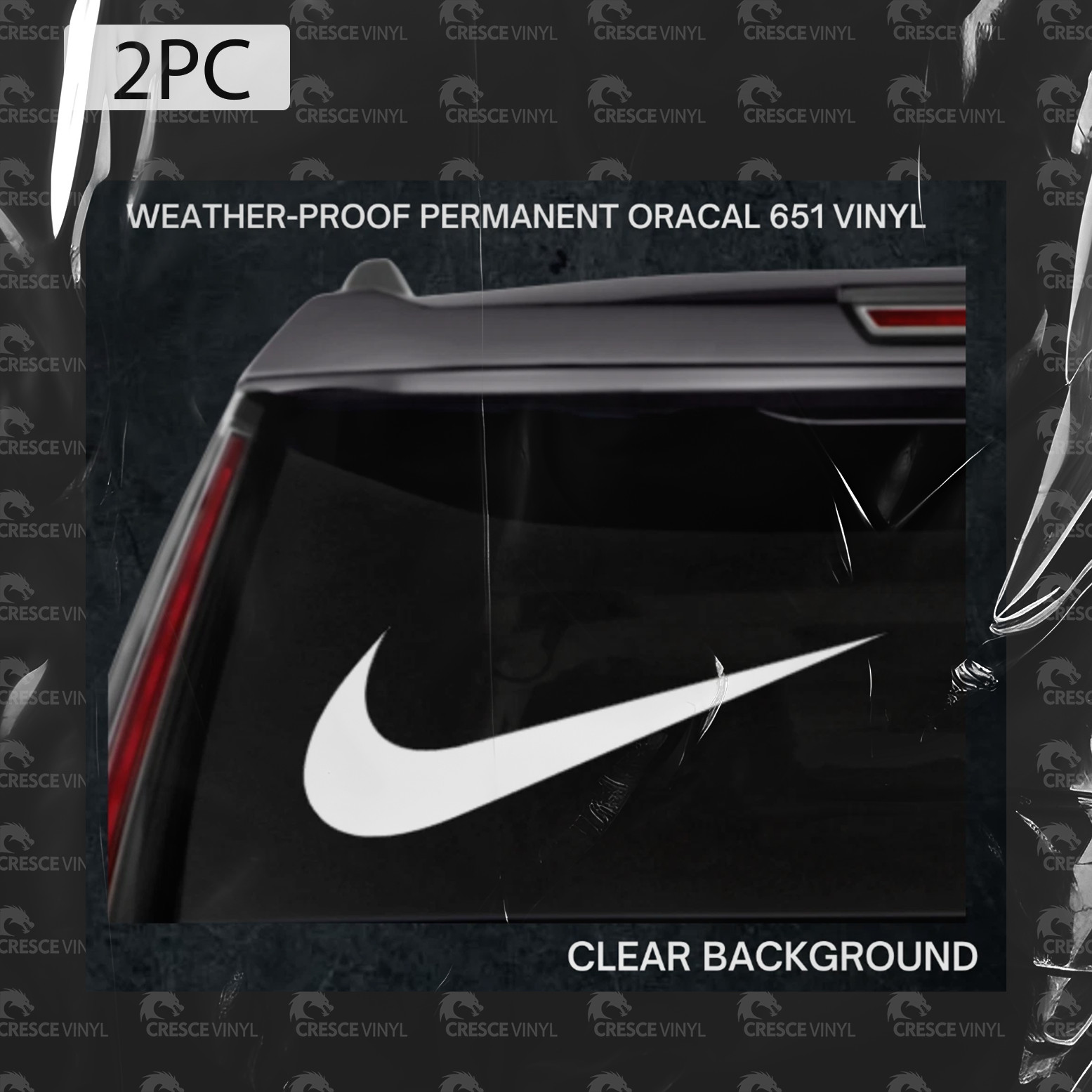 Nike Swoosh Ready to Apply DIY Made to Order Oracal 651 Waterproof Vinyl Decal