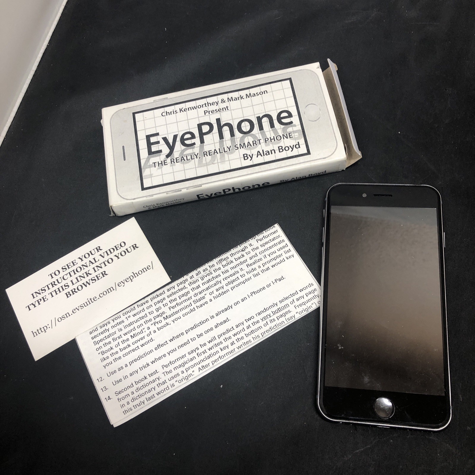 EYEPHONE by Alan Boyd, Chris Kenworthey and Mark Mason Magic Trick Mentalism