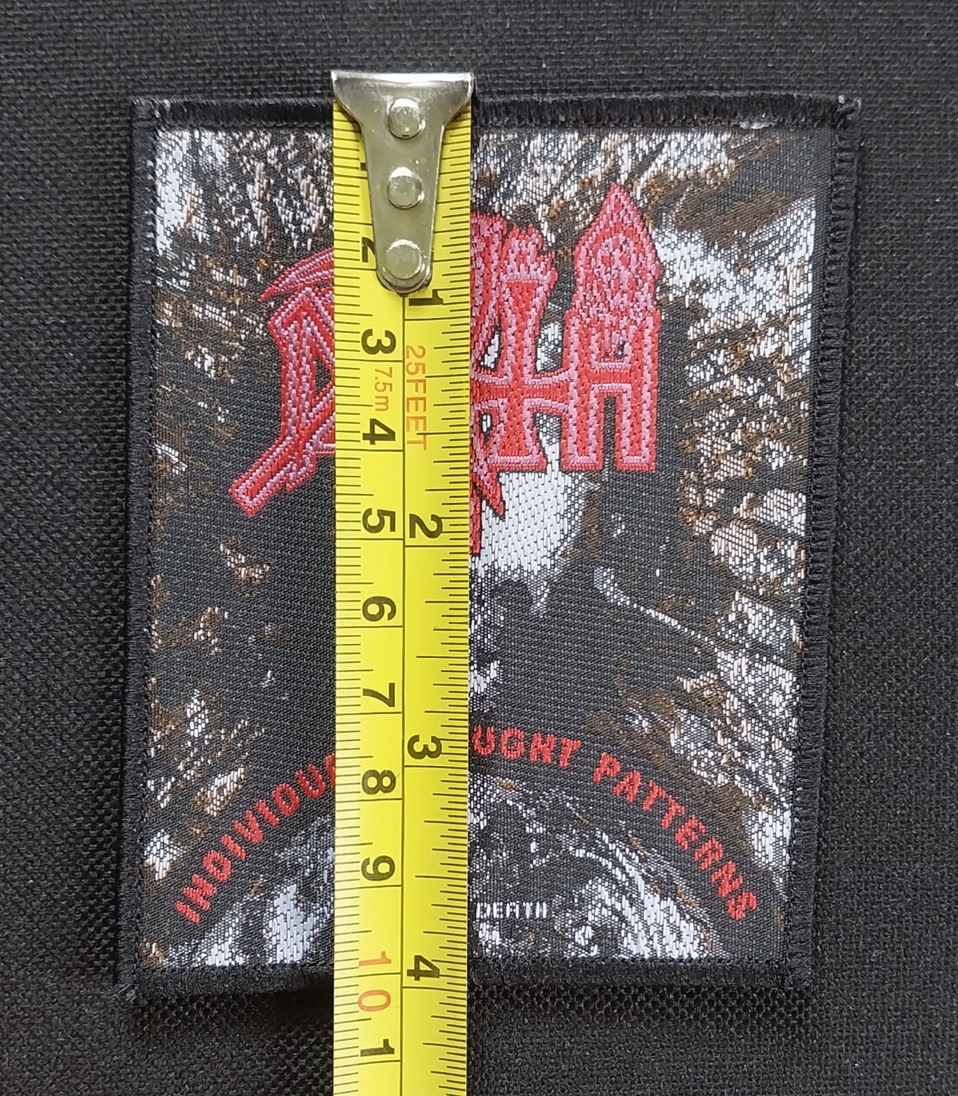 DEATH ~ Individual Thought Patterns LICENSED Woven Band Battle Jacket PATCH