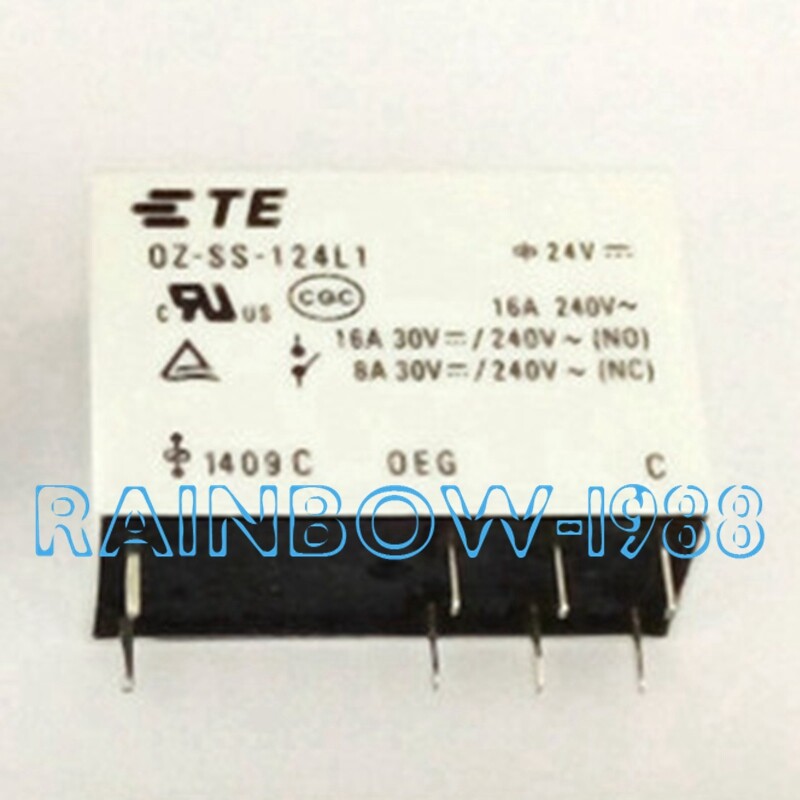 Qty:2 FOR TE OZ-SS-124L1 universal OZ-SS-124LF relay 16A 8-pin 24VDC