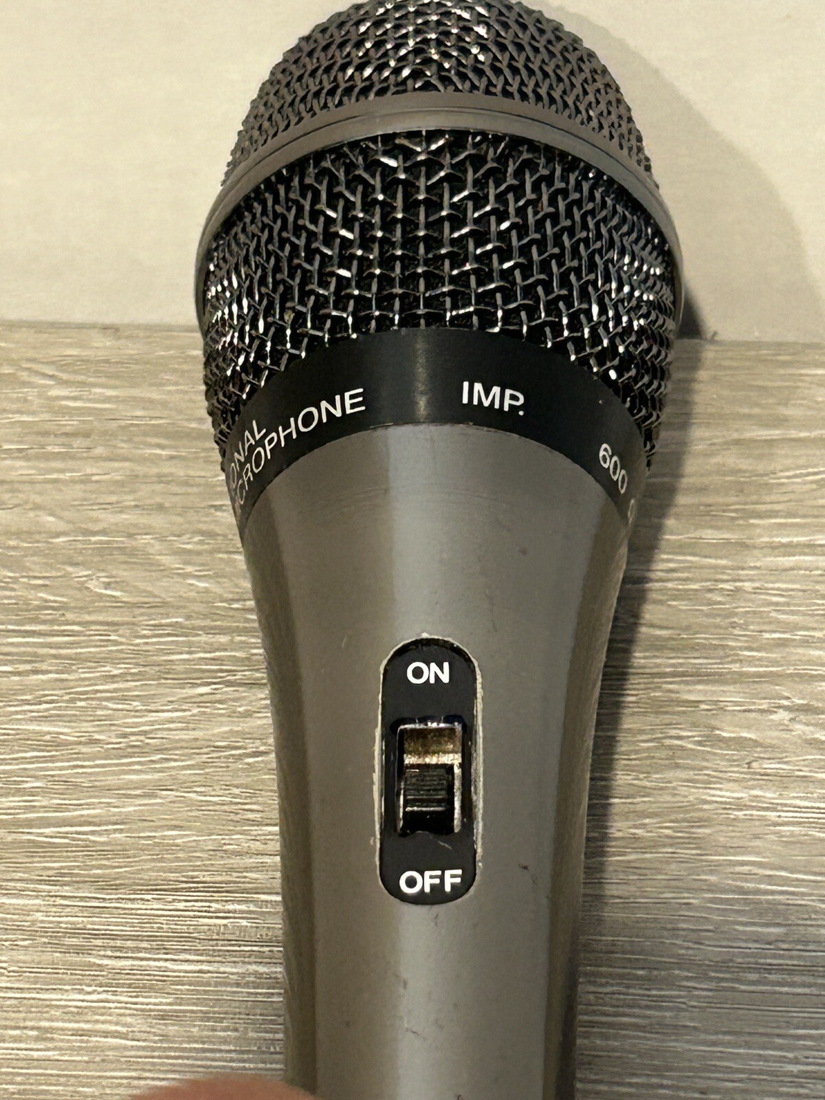 ER MC-123 Dynamic Uni-directional Microphone Black Recording 600 Ohms Tested