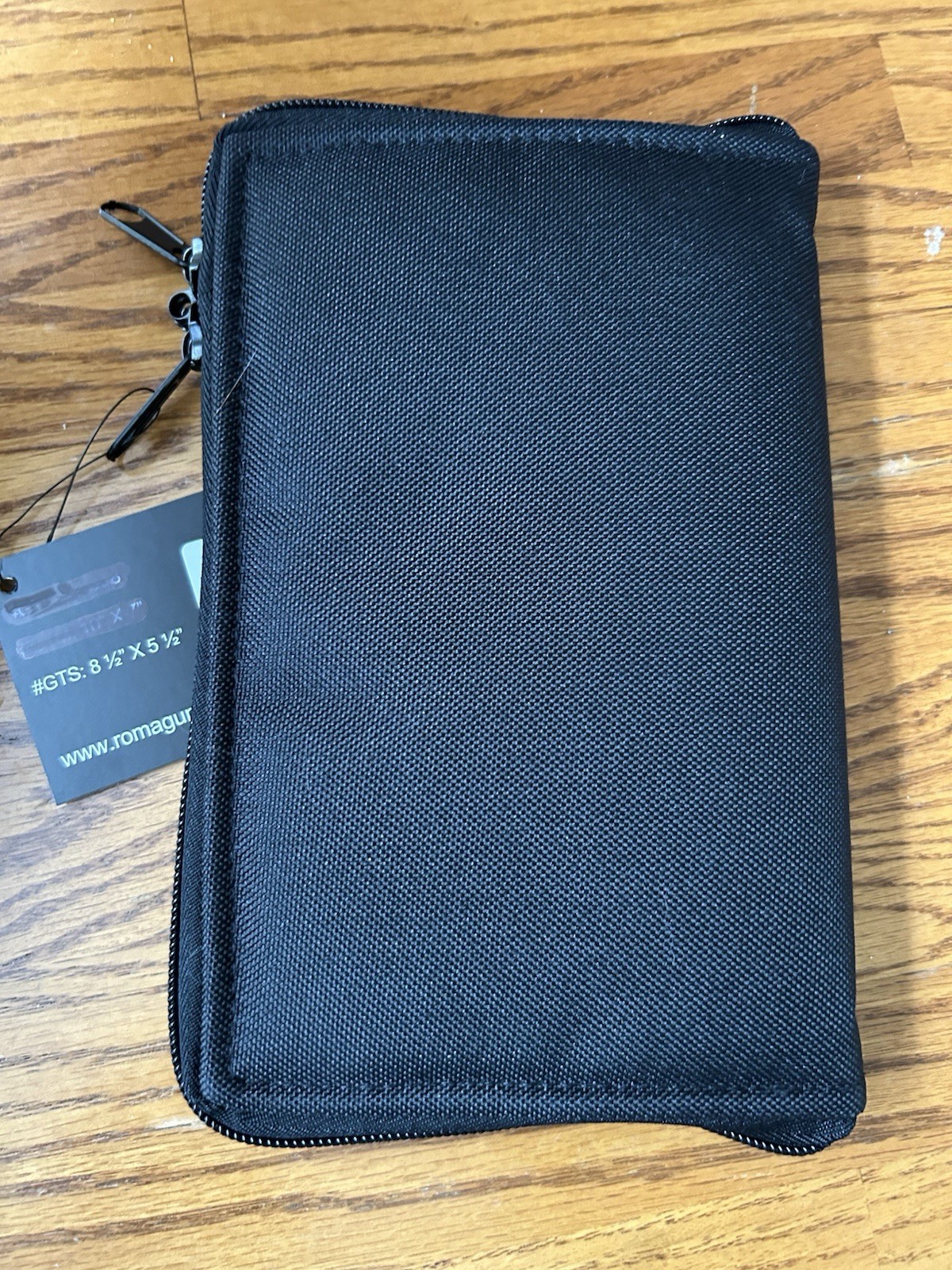 Padded, Zippered Nylon Pouch, Black, 8-1/2”x5-1/2” Lockable