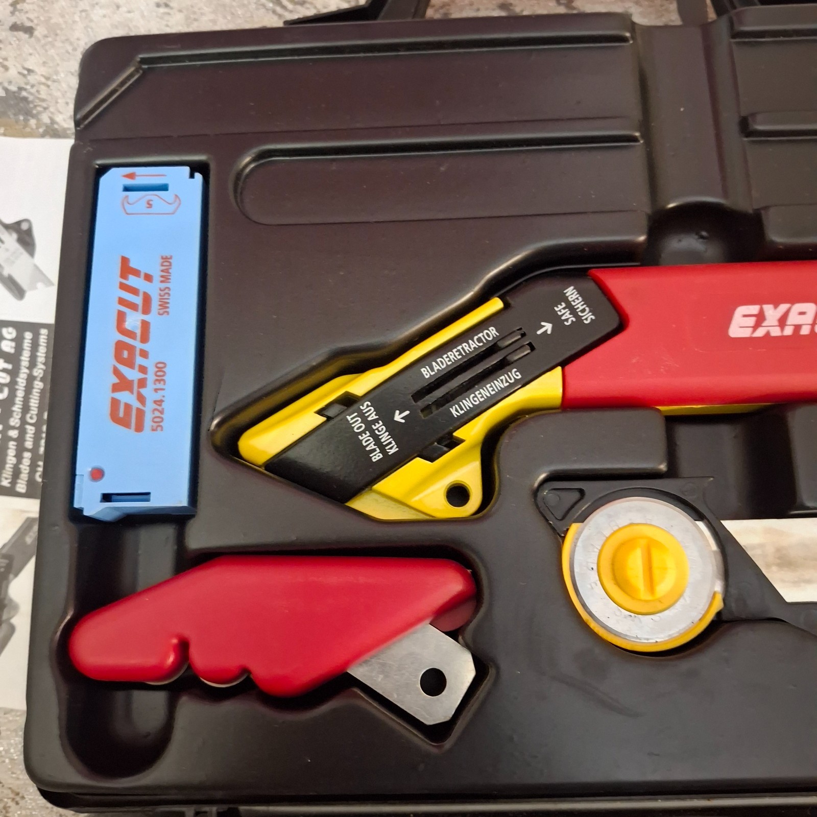 Exacut Utility Knife Swiss Made Multi-Purpose Original Knife System w/ Case