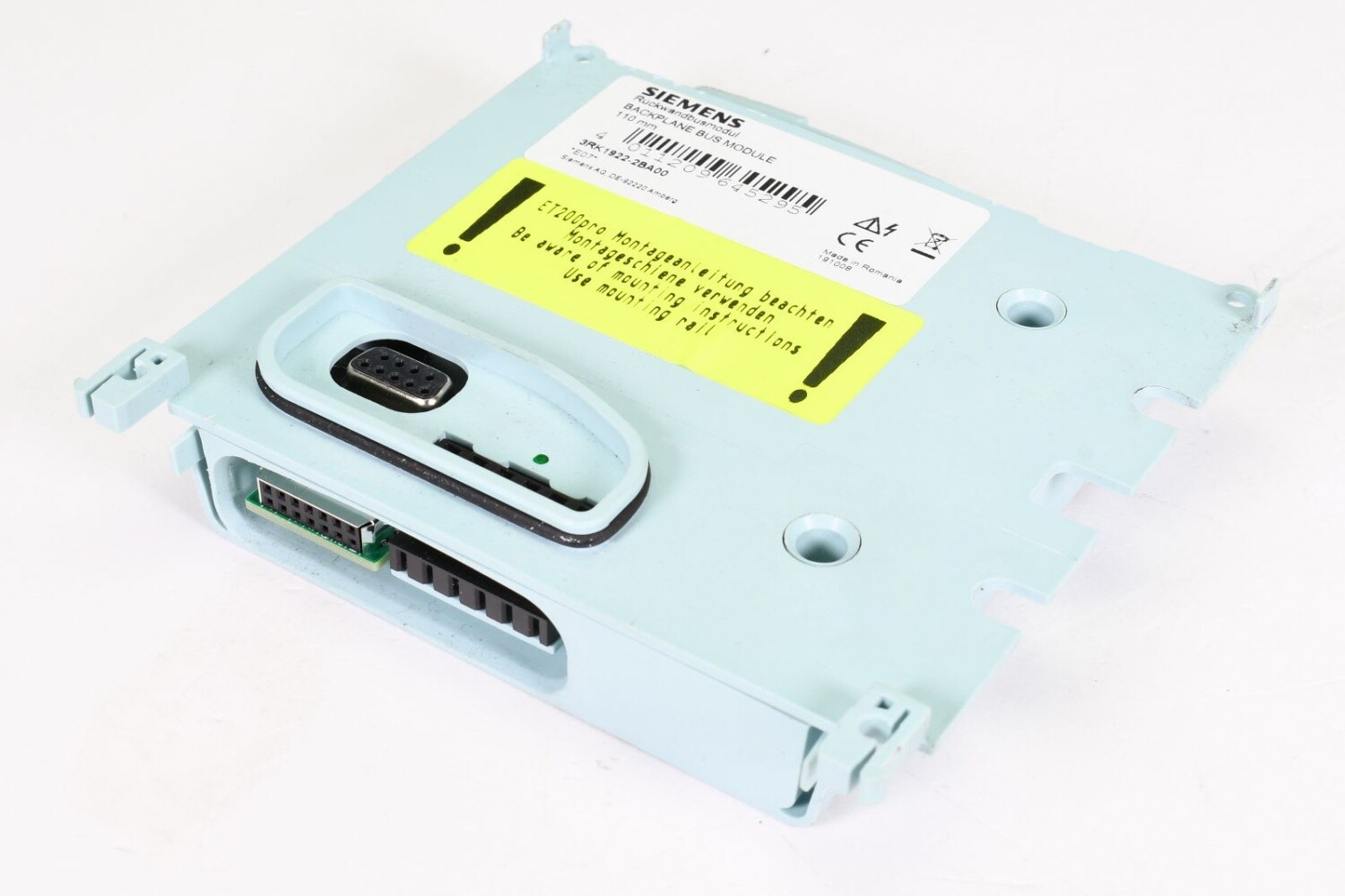 SIEMENS 3RK1922-2BA00, Backplane bus module, E07