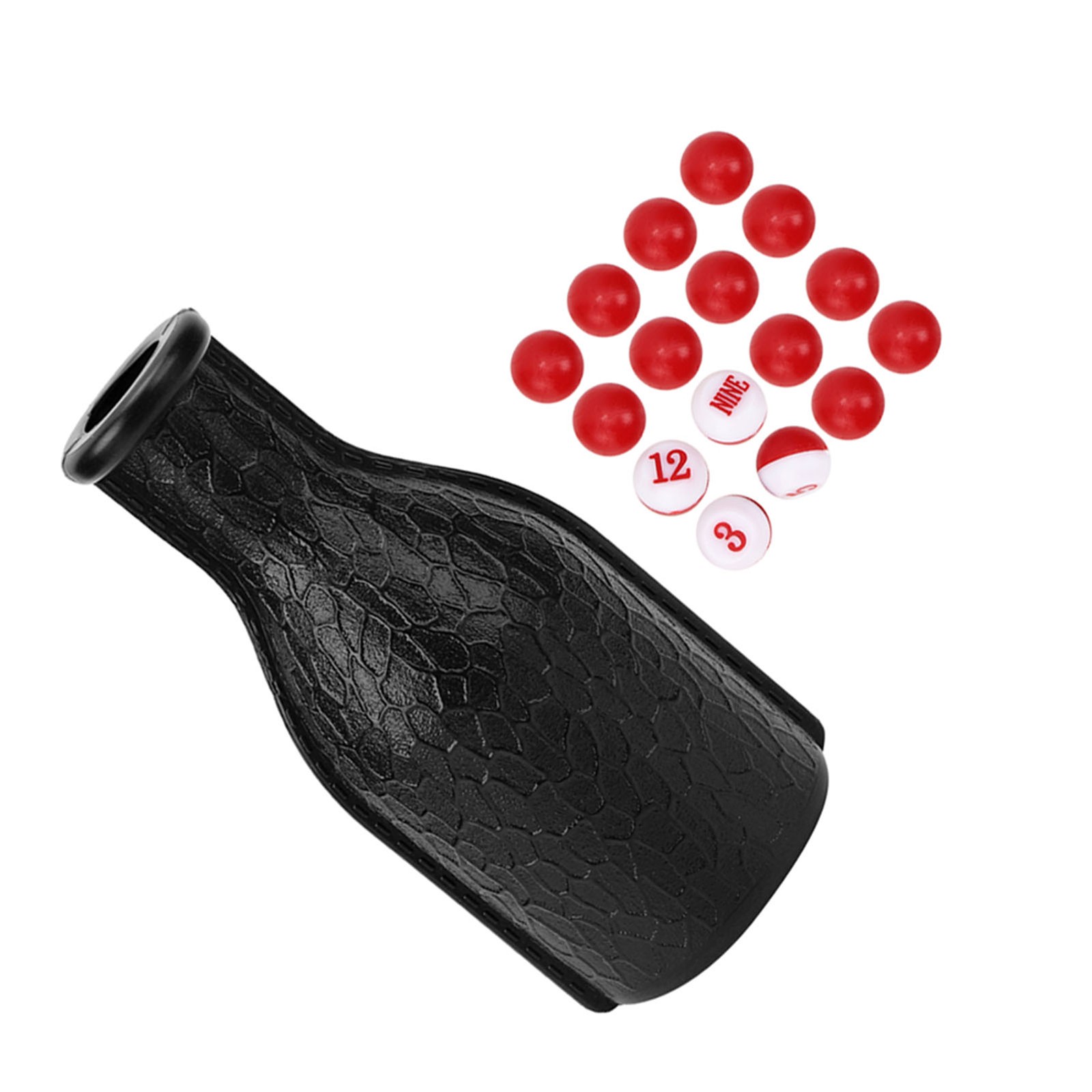 16 Numbered Tally Billiard Shaker Bottle Durable Rubber Home Entertainment For