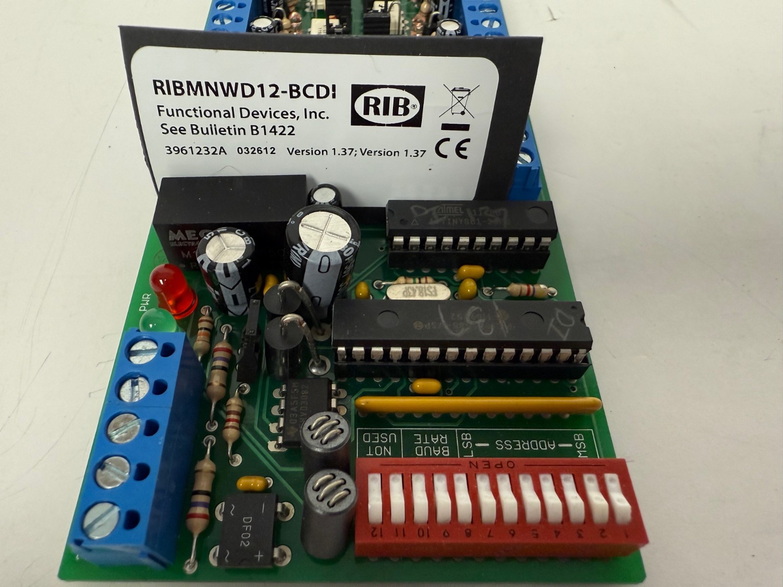 FUNCTIONAL DEVICES RIBMNWD12-BCDI BACNET MS/TP NETWORK INPUT DEVICE NEW OPEN BOX