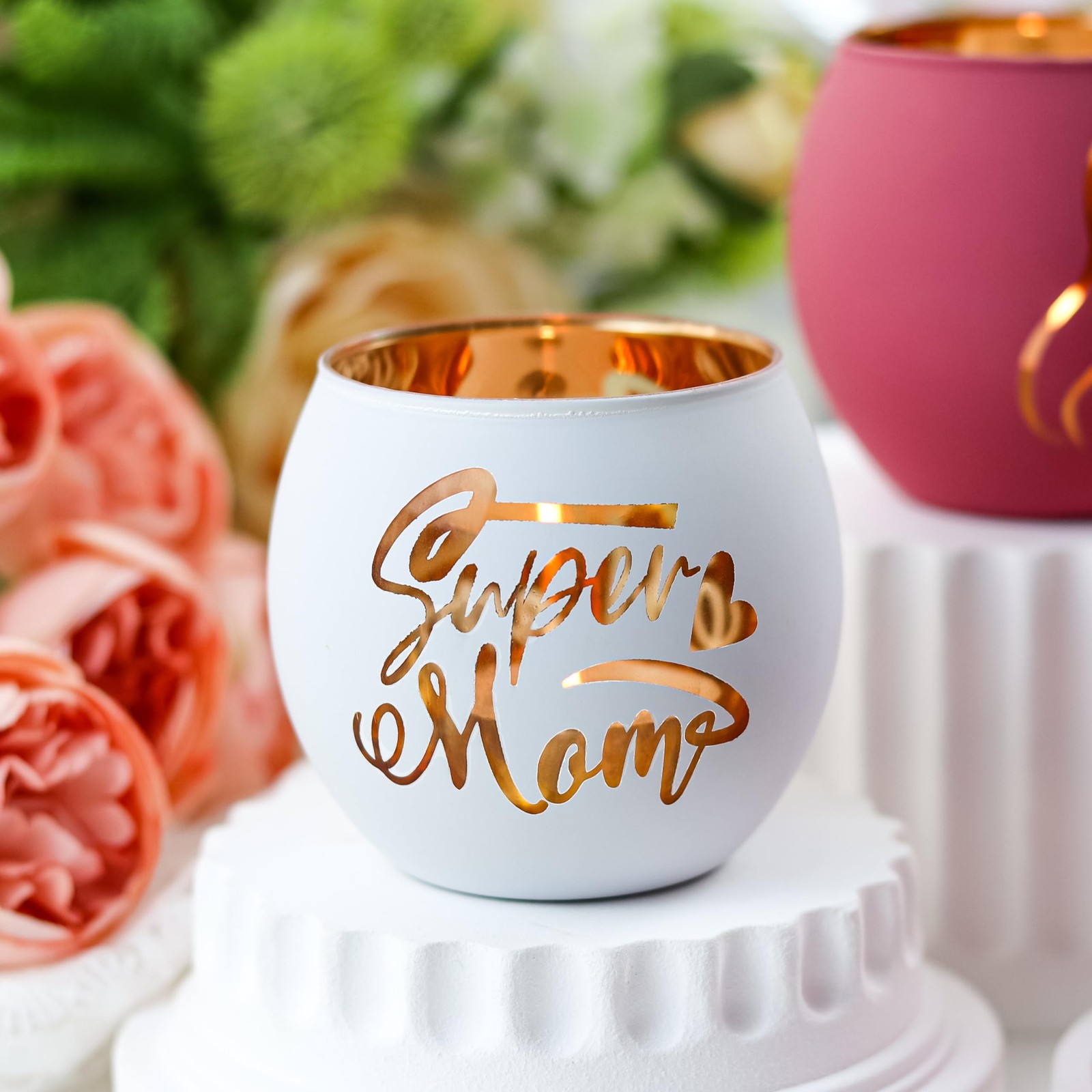 Birthday Gifts for Mom, Delicate Mother Gifts from Daughter Son, Engraved Gla...