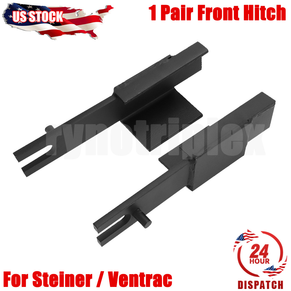 1 Pair Black Steel Fabricated for Steiner / Ventrac Hitch Attachment Front Hitch