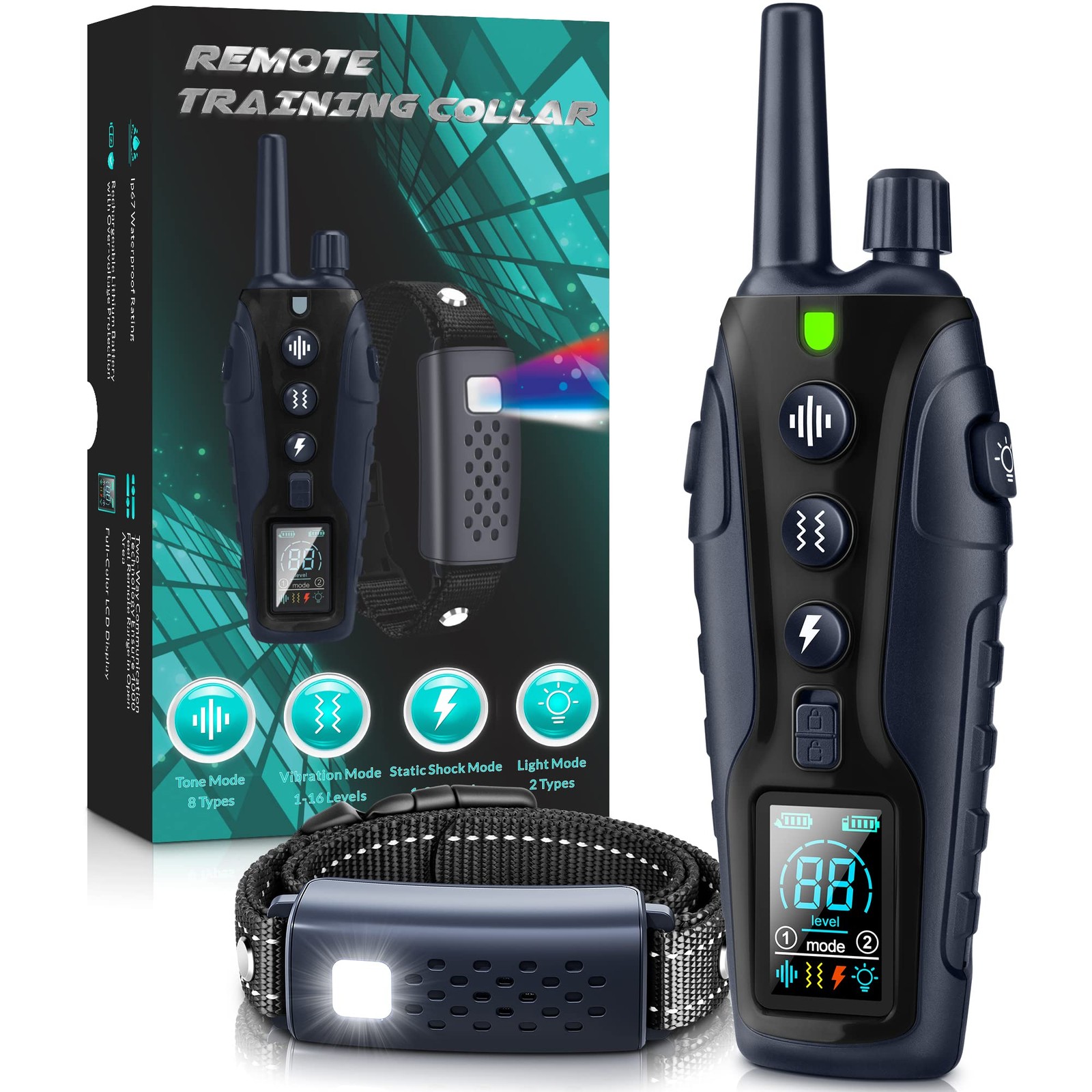 Shock Collar for Dogs - 4500FT Dog Training Collar with Remote, Waterproof e ...