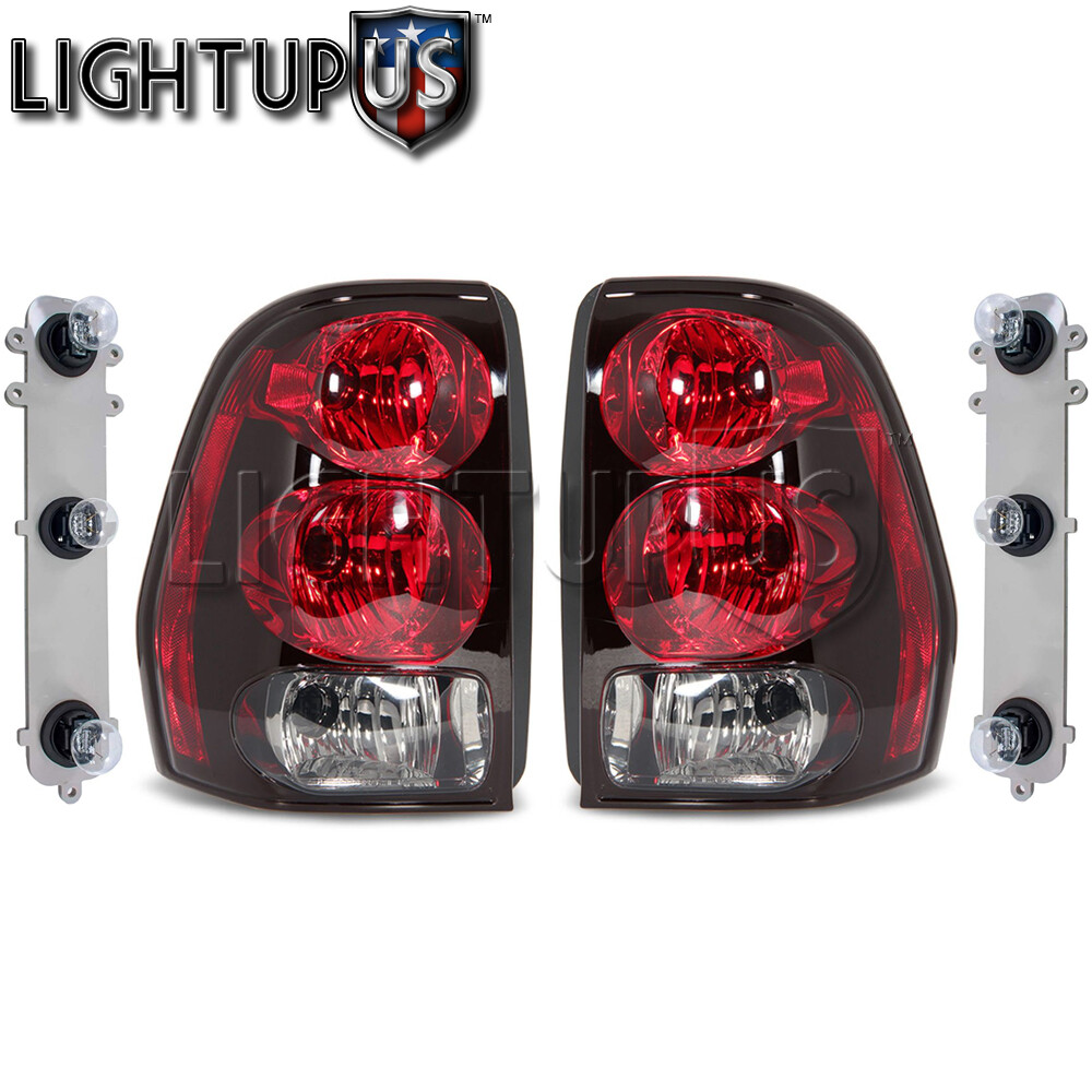 Left Right Pair Tail Lights w/ Boards & Bulbs for 2002-2009 CHEVY TRAILBLAZER