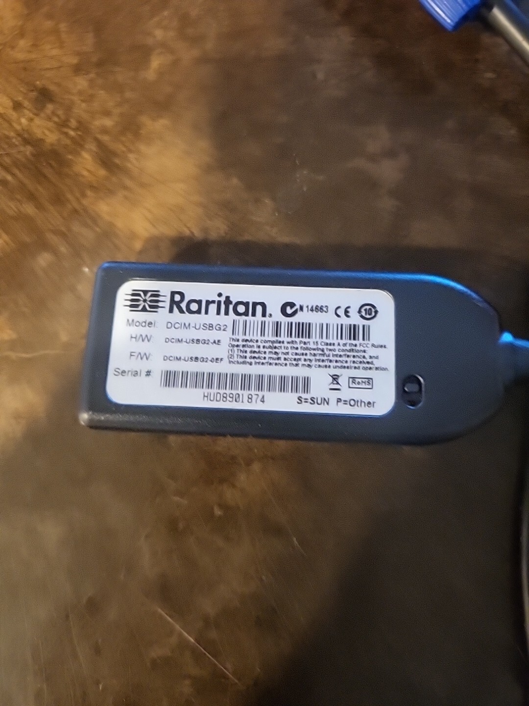HP KVM USB Interface Adapter Cable, Part No: 396633-001