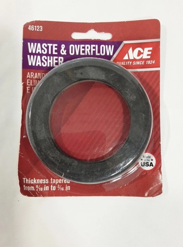 ACE Waste & Overflow Washer  46123 I.D 2 1/8 OD 3 3/16 New