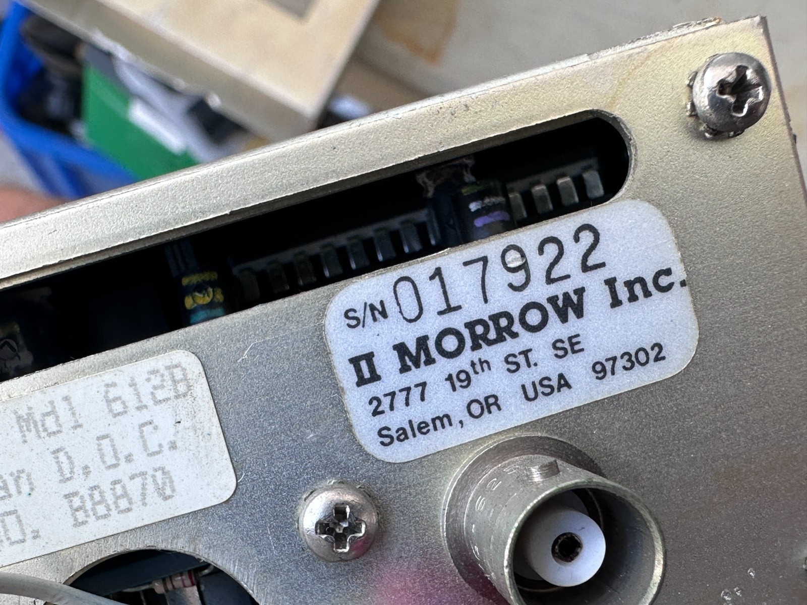 Apollo II TSO II Morrow 612B w/Installation Enclosure