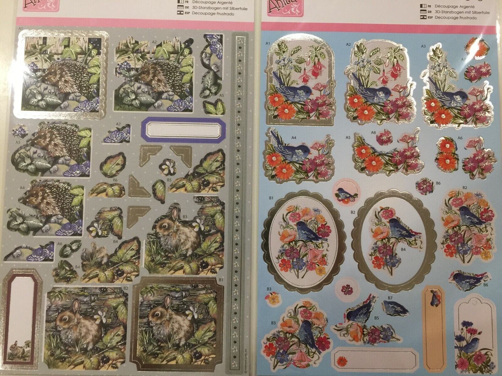 Docrafts Spring Time Foiled Decoupage Topper Set