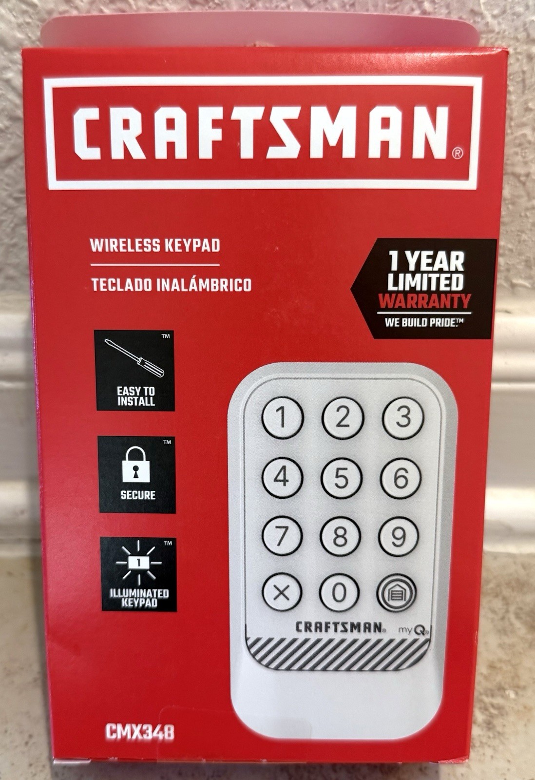 Craftsman Wireless Keypad CMX348 Garage Door Opener 6641