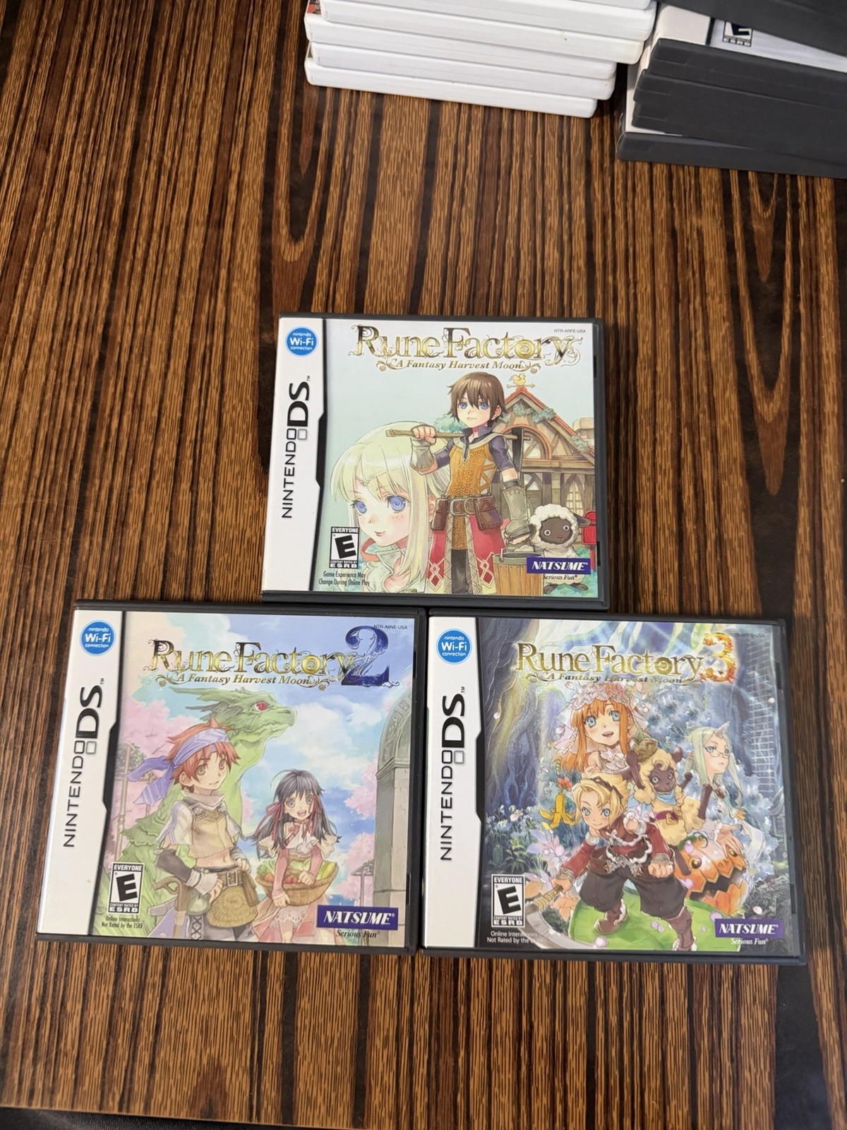 Rune Factory 1/2/3 Nintendo DS CASE AND MANUAL ONLY NO GAME