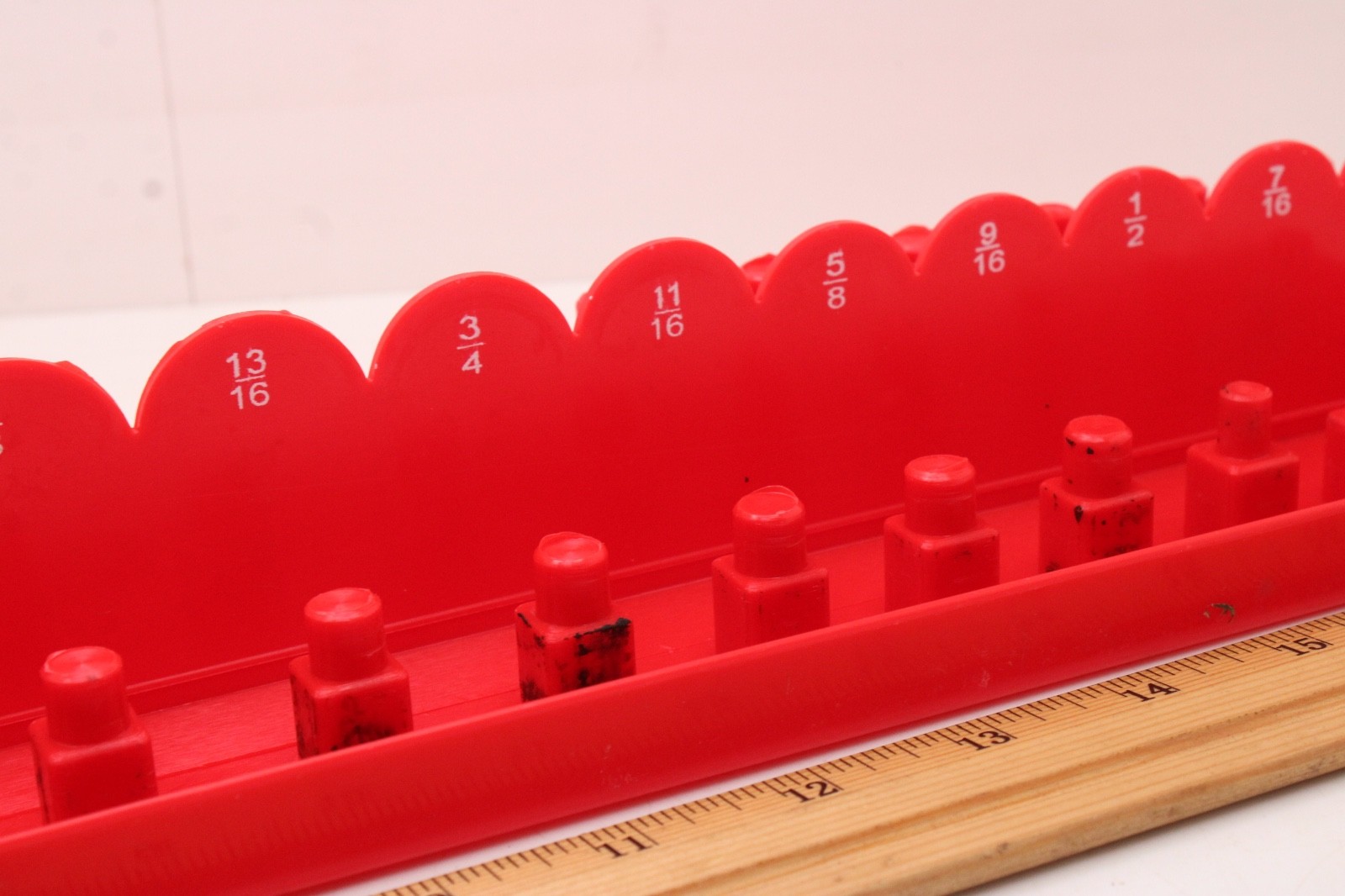 Grip 67224 1/2" Drive SAE 28 Position Standard/Deep Red Socket Tray Organizer