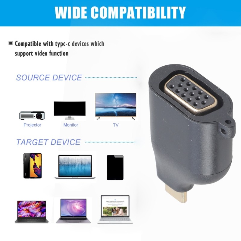 USB C Video Connection Adapter, 4K60Hz Video Adapter Fast Efficient Professional